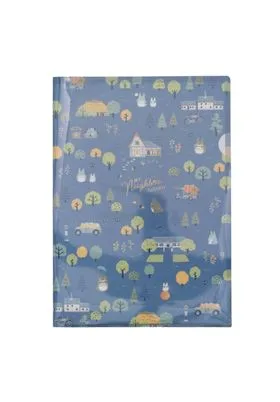 TOTORO EN EL BOSQUE FONDO AZUL PORTAFOLIOS A4 CM MI VECINO TOTORO