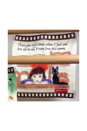MINI TOALLA PASTELERIA NICKY LA APRENDIZ DE BRUJA STUDIO GHIBLI