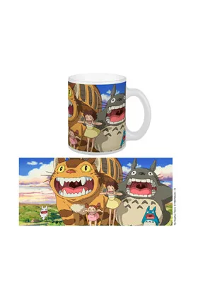 NEKOBUS & TOTORO TAZA CERAMICA MI VECINO TOTORO STUDIO GHIBLI