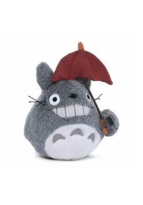 TOTORO CON PARAGUAS ROJO PELUCHE MI VECINO TOTORO STUDIO GHIBLI