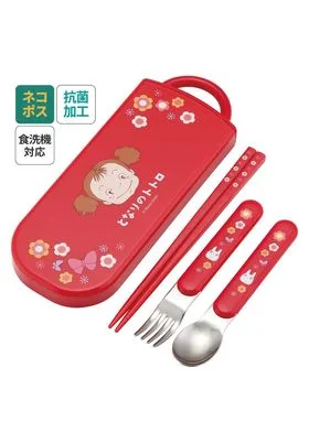 Mei Estuche Palillos Cuchara Tenedor Rojos 20 X 7,5 CM Mi Vecino Totoro Re-Run