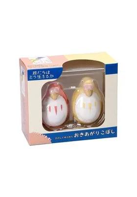 RED & YELLOW SET 2 ROLY-POLY FIGURA 7,5 CM THE BOY AND THE HERON