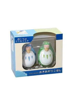BLUE & GREEN SET 2 ROLY-POLY FIGURA 7,5 CM THE BOY AND THE HERON