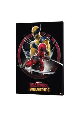 Deadpool & Wolverine Fondo Negro Cuadro 35X50CM Marvel