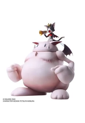 CAIT SITH & FAT MOOGLE FIGURA 8 CM & 15 CM FINAL FANTASY VII BRING ARTS