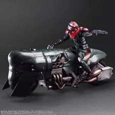 SHINRA SECURITY OFFICER + MOTORCYCLE SET FIGURA 27,60 + CM FINAL FANTASY VII REMAKE PLAY A