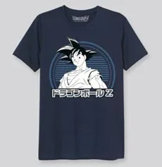 SON GOKU ADULTO TALLA S CAMISETA AZUL CHICO DRAGON BALL