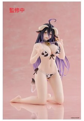 ALBEDO COW-PRINT SWIMSUIT VERSION FIGURA 13 CM OVERLORD  DESKTOP CUTE