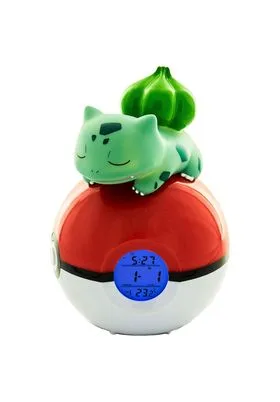 Bulbasaur Durmiendo en Pokeball Reloj Despertador Lampara Led 18 CM Pokemon