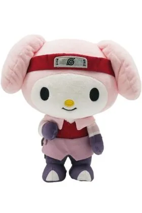 SAKURA MY MELODY PELUCHE 20 CM NARUTO SHIPPUDEN & HELLO KITTY