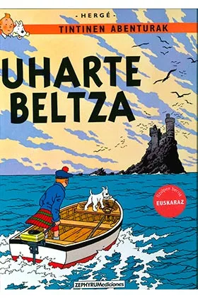 Tintin. Uharte Beltza (euskaraz)
