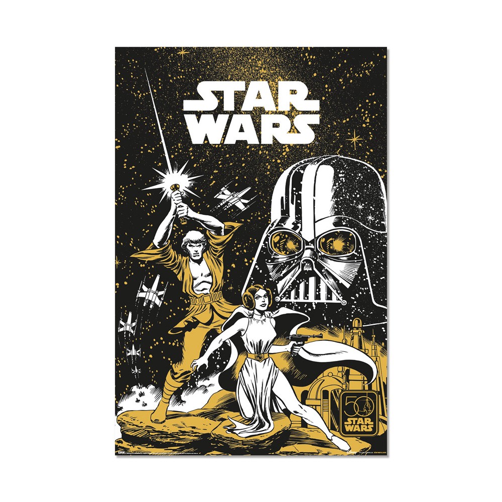 Poster Star Wars 50 Aniversario